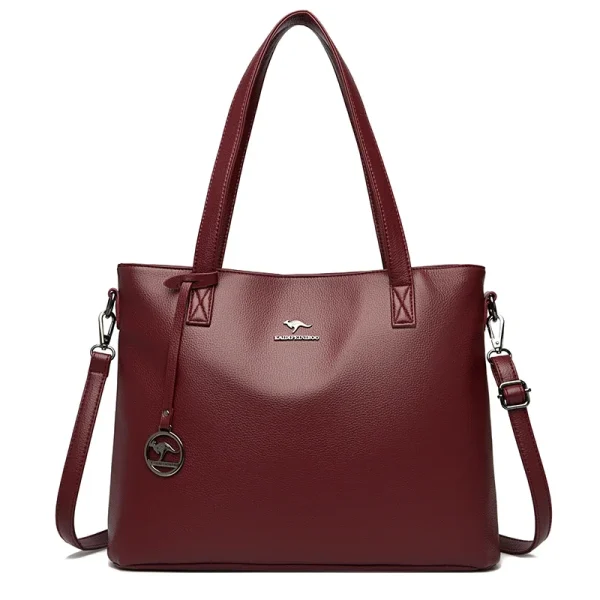High Quality Soft Leather Shoulder Bags Luxury Handbag Women Bag Designer  Fashion Female High-capacity Tote Messenger Handbags - Image 7