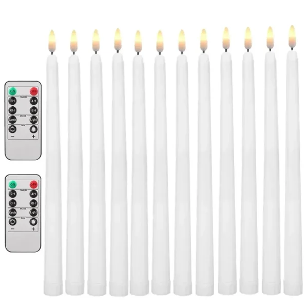 12/24Pcs Flameless LED Candle Battery Operated Flickering Candle For Home Christmas Party Wedding Decoration Tealight Candles - Image 15