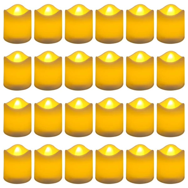 12/24Pcs Flameless LED Candle Battery Operated Flickering Candle For Home Christmas Party Wedding Decoration Tealight Candles - Image 23