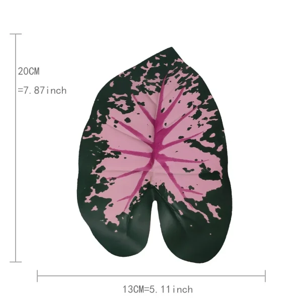 Pink Leaf Potted Plants Fake Artificial Plants Decoration Artificial Flower Simulation Ornament For Home Decor Party Wedding Dec - Image 5