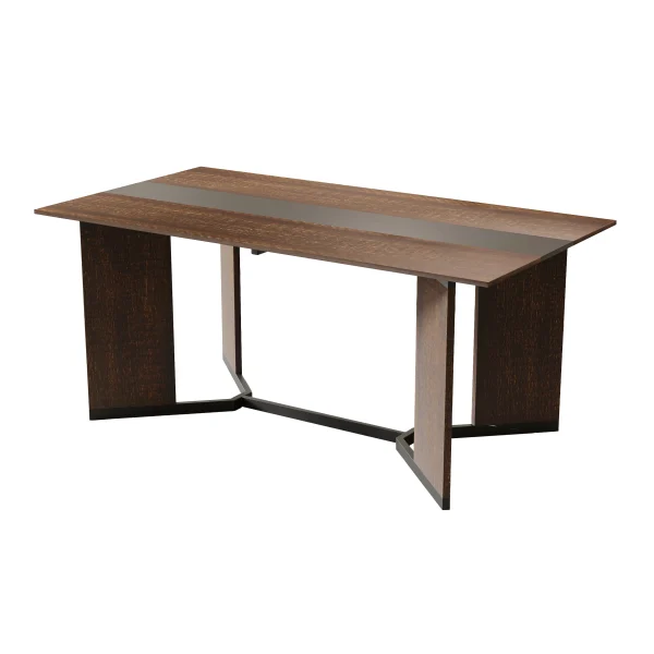 71In Large Rectangular White Dining Table for 4 5 6 8 10 People, Family Dinner Table w/Marble Color, Wood Tabletop, Metal Leg - Image 9