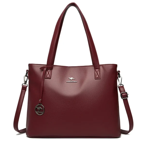 High Quality Soft Leather Shoulder Bags Luxury Handbag Women Bag Designer  Fashion Female High-capacity Tote Messenger Handbags - Image 6
